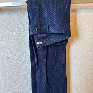 Betabrand Medium Navy Polka Dot Pants